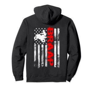 Vintage USA Flag ATV Gift Hoodie