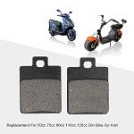 GOOFIT Disc Rear Brake Pad Set Replacement for 50cc 70cc 90cc 110cc 125cc Buggy Sunl TaoTao Dirt Pit Bike Go Kart ATV 4 Wheeler Quad