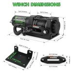 STEGODON 3500 lb ATV Electric Winch with Ropes