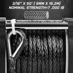 Zostera 3500lbs Waterproof ATV/UTV Synthetic Rope Winch