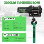 STEGODON 3500 lb ATV Electric Winch with Ropes