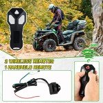 Zostera 3500lbs Waterproof ATV/UTV Synthetic Rope Winch