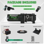 STEGODON 3500 lb ATV Electric Winch with Ropes