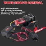 2500 lb Electric ATV Winch with Synthetic Rope