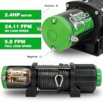 5500LB ATV/UTV Electric Winch with Remote Control