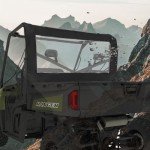 YONQIFON Fullsize Ranger 570 Rear Window Compatible with Polaris Ranger Full Size 570 Rear Windshield,Soft PVC Dust Panel for Ranger 500 570 700 Round Tube ROPS (2 Seaters & Crew)