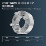 Frokom 1.5" ATV Wheel Spacers - 4 Pack