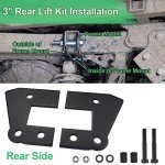 UTV Ranger Lift Kit - StarknightMT 3" Ranger Front & Rear Bracket Lift Kit Compatible with Polaris Ranger 570 Fullsize/XP 570/XP 900/ XP 1000/1000 Diesel 2013-2022