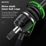 Scitoo CV Axel, fit 2000-2005 Honda TRX 350 Rancher Front 1 PC Complete Shaft Assemblies