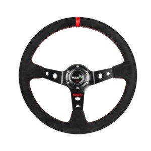 RASTP Universal Racing Suede Deep Dish Steering Wheel