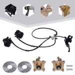 4 Stud Front Wheel Rim Hub & Brake Set