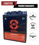 ADX14AH-BS - AGM Replacement Power Sport Battery