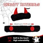 Devil Horn Mirror Cover & Ghost Sticker Set