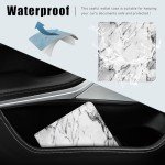 Ziciner Magnetic Car Document Organizer - Marble White