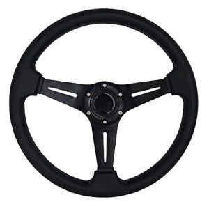 YEHICY 13.8” Racing Steering Wheel with Horn Button