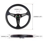 RASTP 13.8” Racing Steering Wheel with Horn