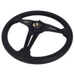 YEHICY 13.8” Racing Steering Wheel with Horn Button