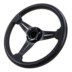 Universal Racing Steering Wheel - 13.6 Inch Black