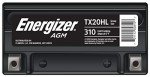 Energizer TX20HL AGM Motorcycle and Atv 12V Battery, 310 Cold Cranking Amps and 18 Ahr. Replaces: YTX20L-BS and others, Black