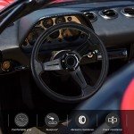 Universal Racing Steering Wheel - 13.6 Inch Black