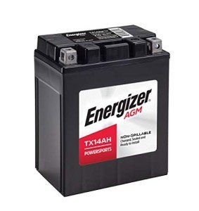 Energizer TX14AH AGM ATV and UTV 12V Battery, 210 Cold Cranking Amps and 12 Ahr, Replaces: YTX14AH-BS and others, 133mmx90mmx164mm