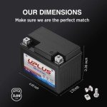 UPLUS YTX4L-BS Motorcycle Battery, EB4-3 12V 3Ah SLA Batteries Maintenance Free Scooter ATV AGM Battery, Replacement for YT4L-BS, AGM12-4, LTX4L-BS, NTX4L-BS, CTX4L-BS, GTX4L-BS, FTX4L-BS