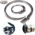 12 Pack Universal Adjustable CV Boot Clamps