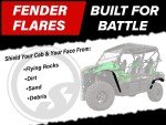 SuperATV Heavy-Duty Fender Flares for Kawasaki Teryx
