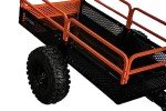 MOTOALLIANCE® Impact Implements Utility Cart Cargo Trailer - 1500lb Capacity Tilt Bed with Mesh Sides for Maneuverability. Foot Latch Release. Great for Lawn & Garden Tractor, ATV, UTV and More