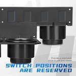 KEMIMOTO UTV Dash Cup Holder & Switch Panel