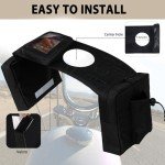 MYDAYS ATV Saddle Bag and Phone Storage Black