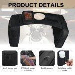 MYDAYS ATV Saddle Bag and Phone Storage Black