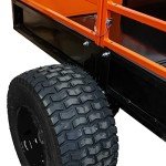 MOTOALLIANCE® Impact Implements Utility Cart Cargo Trailer - 1500lb Capacity Tilt Bed with Mesh Sides for Maneuverability. Foot Latch Release. Great for Lawn & Garden Tractor, ATV, UTV and More