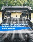 KEMIMOTO UTV Rear Window for Pioneer 1000