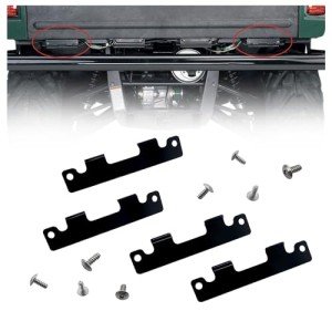 Black Tailgate Hinge Plates for Rhino ATV