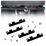Black Tailgate Hinge Plates for Rhino ATV