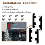 Black Tailgate Hinge Plates for Rhino ATV