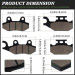 LOCOPOW Brake Pads for Yamaha Rhino and Raptor
