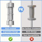 PUWIGO Inner CV Axle Puller Tool Set with 5/8"-18 Slide Hammer & Adapter, Inner CV Joint Puller with 63mm 48mm CV Joint Fork Adapter, Slide Hammer Front Wheel Drive Axle Half Shaft Removal Tool Kit