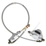 44in/1120mm Quad Go Kart Rear Live Axle Kit Sprocket Brake Wheel Hub Replacement for ATV Quad Go Karts