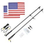 KEMIMOTO LED Spiral Whip Lights for Offroad Vehicles