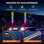 2PCS 2FT LED Fat Whip Lights for UTV ATV