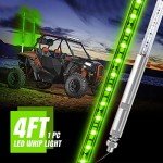 4FT Green LED Whip Light for ATVs
