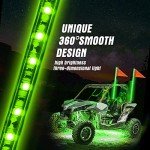 4FT Green LED Whip Light for ATVs