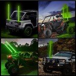 4FT Green LED Whip Light for ATVs