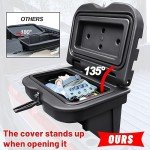StarknightMT Waterproof 6GAL UTV Bed Box