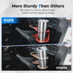 KEMIMOTO Grab Bar Cup Holder for Polaris RZR