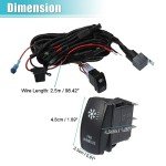 ATV Radiator Fan Switch Kit with Relay & Wiring