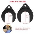 Heavy Duty CV Axle Puller Removal Tool Set - Front Wheel Drive Bearing & Joint Extraction - Includes 5/8"-18 Slide Hammer, 63mm & 48mm Forks, Adapters for Stubborn CV Joints - UTV/ATV/UTV Use