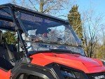 SuperATV Scratch-Resistant Flip Windshield for Honda Pioneer